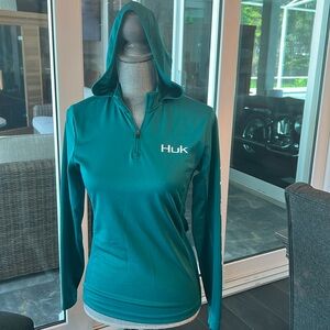 Huk Quarter Zip Long Sleeve Hoodie